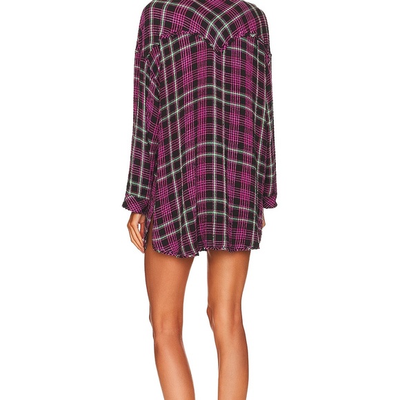 New Free People Intimately Plaid about you sleep top - Picture 3 of 9
